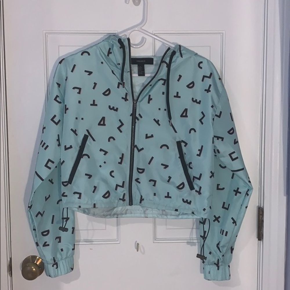 Forever 21‎ crop top hoodie windbreaker